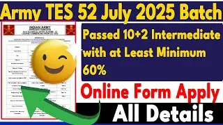 Army 10+2 Technical Entry Scheme TES 53 Recruitment 2024 | Army vacancy 2024 #armystatus #armybharti