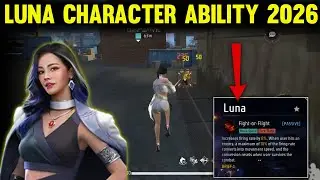 Luna Character Ability 2026 | Free Fire Luna Character Ability | Luna Character Free Fire