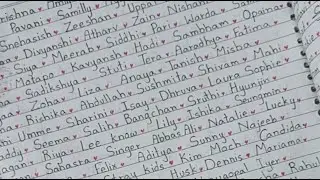 Writing Subscribers names Live #names #handeriting