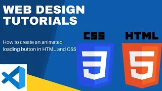 How to create an animated loading button using HTML and CSS. #HTML #CSS #WEBDEV #VSCODE #CDN