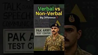 &ldquo;Verbal vs Non-Verbal | 90% Students Confused ❌ Pak Army Initial Test&rdquo;
