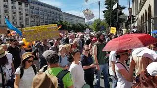 Corona Demo Berlin Demozug 01.08.2020 