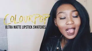 Colourpop Ultra Matte Swatches on Dark Skin | GIVEAWAY LIMBO AND LAX (CLOSED)!!