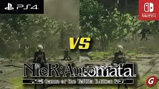 ⚔ NIER: AUTOMATA | Nintendo Switch vs PS4 - Graphical Comparison