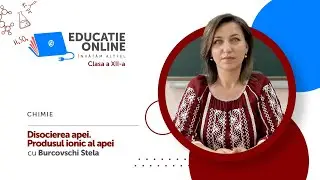 Chimie, Clasa a XII-a, Disocierea apei. Produsul ionic al apei