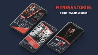 14 Fitness Stories After Effects Template
