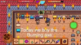 Pixel survival Game 3,buy burning axe