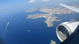 Aegean Airlines Economy Class | Airbus A320 | Flight A3377 Mykonos - Athens |  Your Mykonian Lounge