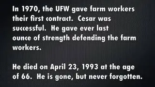 Cesar Chavez Birthday Video