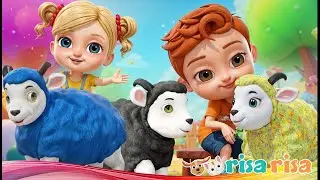 Baa Baa Colorful Sheep | Color Song For Kids With Farm Animals #funlearning