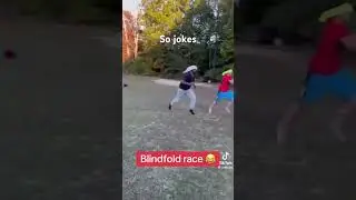 Blindfolded race