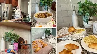 Cozy Morning Breakfast  Cinnamon Rolls & Flaky Croissants for Fall Vibes |Kadhi Pakora| Aesthetic