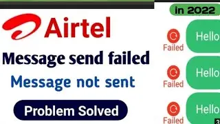 Airtel message sent failed || airtel message not send problem || airtel message sending failed