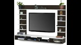 sss craft Engineered Wood TV Entertainment Unit  (Finish Color - Brown White, DIY(Do-It-Yourself))
