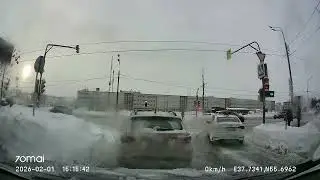 Driving in Moscow city: Текстильщики - Люблино 01/02/2026 (timelapse 4x)