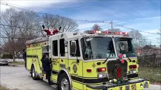 Penn Wynne-Overbrook Hills Fire Company Santa run 2025 Merry Christmas!