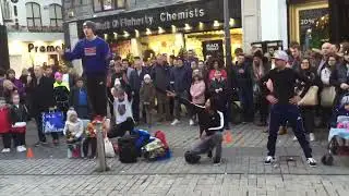 Street performance Galway city Ireland