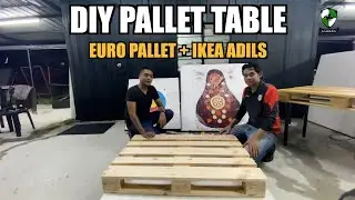 DIY Pallet Table using IKEA ADILS for the archery range