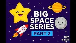 Exploring Space! 🚀 Mini Space Series Part 1 | Animated Learning | Pre School Learning Video