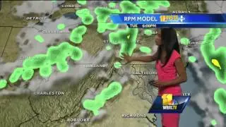 Slight shower chance, but mostly sun, clouds ahead