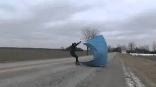 New extreme sport WindBoarding