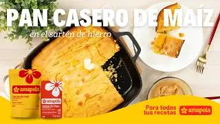 Pan Casero de Ma&iacute;z en el sart&eacute;n de hierro