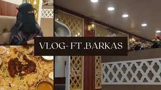 Family dinner out at barkaas restaurant lucknow/Vlog/Chicken Mandi🍗🥘/Kunafa for first time💕