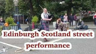 Edinburgh Scotland Street performers