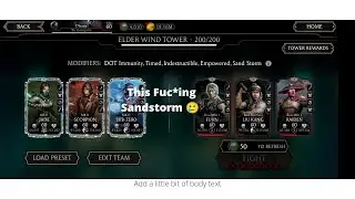 Fatal Elder Wind Tower Final Boss | Mortal Kombat Mobile | MK11 Fujin