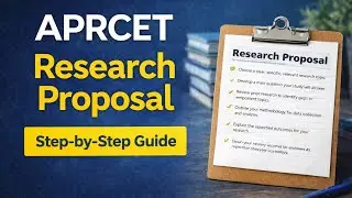How to Write a Research Proposal for APRCET | Step-by-Step Guide for Beginners