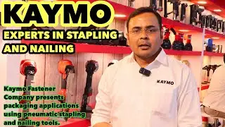 KAYMO EXPERTS IN STAPLING Fastener packaging applications using pneumatic stapling nailing tools.