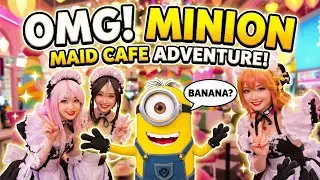 OMG! Minion's Wild Adventure at a Maid Cafe! 🍌✨