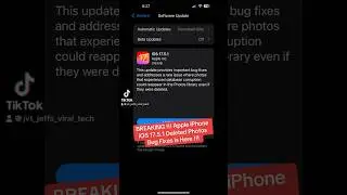 BREAKING&nbsp;!!!&nbsp;Apple&nbsp;iPhone&nbsp;iOS&nbsp;17.5.1&nbsp;Deleted&nbsp;Photos&nbsp;Bug&nbsp;Fixes&nbsp;Is&nbsp;Here&nbsp;!!!&nbsp;#Apple&nbsp;#iPhone&nbsp;#iOS