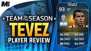 FIFA 15 TOTS TEVEZ REVIEW (93) FIFA 15 Ultimate Team Player Review + In Game Stats