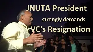 Jnu Long March : JNUTA President D.K. Lobiyal strongly demands VC's Resignation