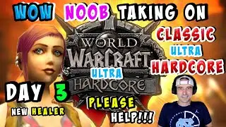 🔴LIVE VERTICAL - CLASSIC WOW NOOB TRIES ULTRA HARDCORE DAY 3 - NEW DRUID HEALER - COME HELP!