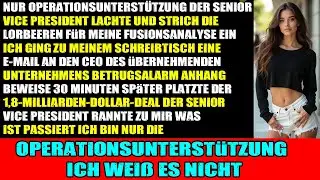 Just Operations Support Ich habe ihre 1,8-Milliarden-Dollar-Fusion einer einzigen E-Mail verhindert