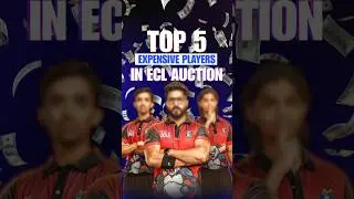 Top 5 Most Expensive Players In Entertainers Cricket League (ECL) Auction #shorts