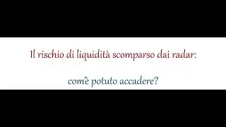 35. Concorso Banca d'Italia: i rischi finanziari [3/10]