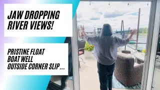 This floating home tour puts the sweep in sweeping river views. (House Tour-for sale)