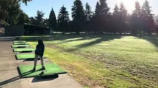 Outdoor driving range session