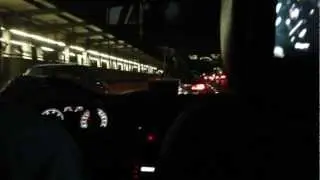 Cab ride at night in Mexico City