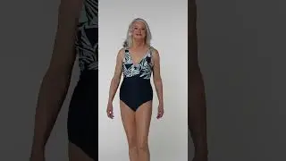 Maxine Women's Coastal Palm Wrap Front One Piece Swimsuit | SwimOutlet.com