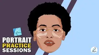 Drawing Vector Portrait Practice Session in Affinity Designer
