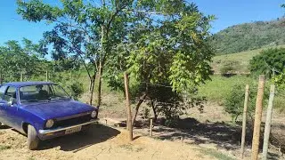Construindo uma tronqueira e limpando o terreno 