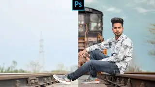Photoshop Train Manipulation : Background Change