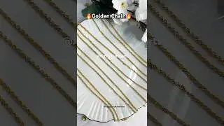 ✨ Golden Metal Chain for Jewelry Making ⛓️💛 | Perfect for Necklaces, Earrings & More! | #shorts