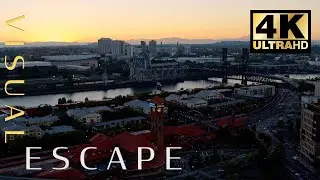 4K Aerials of Portland at Sunset and Night | Drone City Skyline