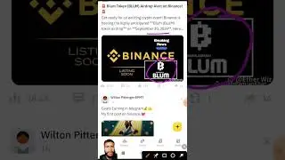 BLUM Airdrop - 18th Sep on Binance? Blum Listing Date | #shorts #blum