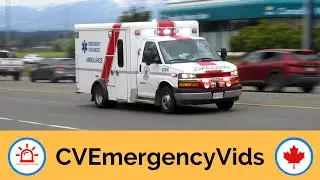 BC Ambulance - Ambulances Responding Code 3 in the Comox Valley